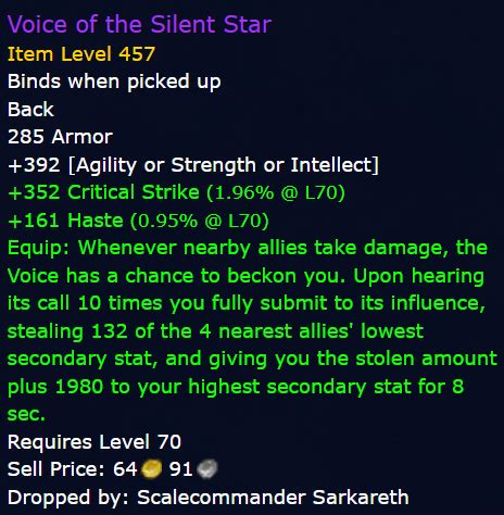 The BoP crafted gear which requires Spark of Ingenuity is Item Level 382. . Highest ilvl wow